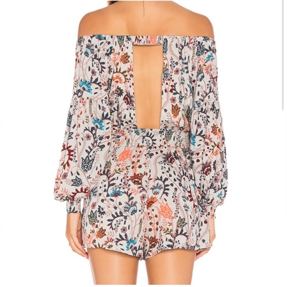 EUC Free People Pretty And Free Off The Shoulder Romper - Picture 2 of 8